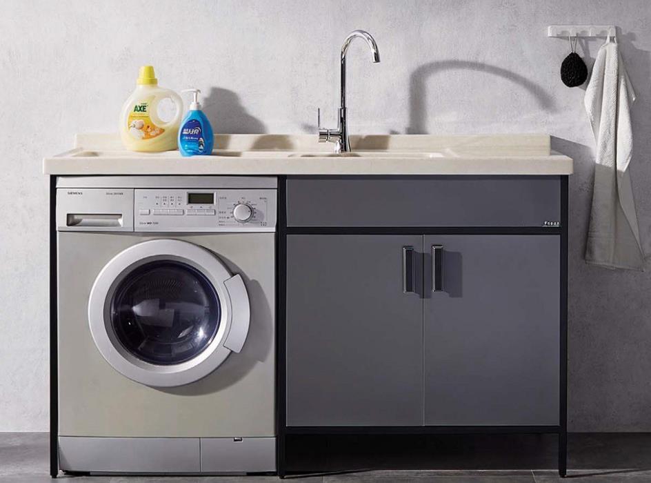 HOAA1.5米不銹鋼陽(yáng)臺(tái)柜洗衣機(jī)柜LD-3227