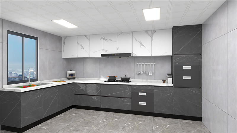 輕奢簡約巖板櫥柜